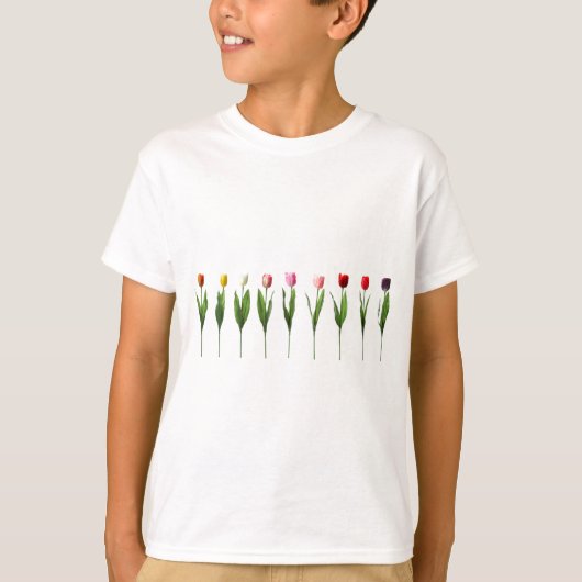 NEUN HÜBSCHE TULPEN T-Shirt (Vorderseite)