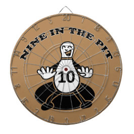 Neun in der Grube, 10 Button Stands Dartscheibe