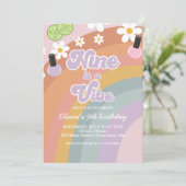 Neun ist ein lebendiger Wellness-Center Rainbow 9. Einladung (Stehend Vorderseite)