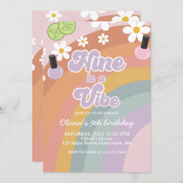 Neun ist ein lebendiger Wellness-Center Rainbow 9. Einladung