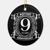 Neun Jahre Hochzeit bei der Töpferei Keramikornament (Links)