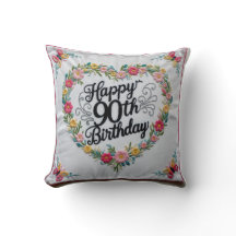 "Neun Jahrzehnte der Freude" Drehkissen: Feiern Si