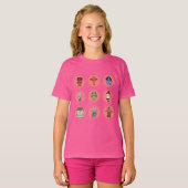 Neun japanische Yokai-Monster T-Shirt (Vorne ganz)