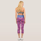 Neun Kaleidoskop Art elf Capri Leggings (Rückseite)