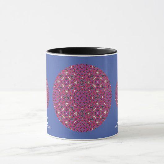 Neun Kaleidoskop Art elf Tasse (Zentrum)