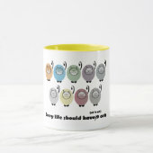 Neun Katzen-Geschenk-Tasse Tasse (Zentrum)