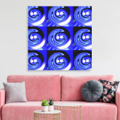 Neun kosmische Wellen Leinwanddruck (Insitu (Wohnzimmer))
