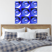 Neun kosmische Wellen Leinwanddruck (Insitu (Schlafzimmer))
