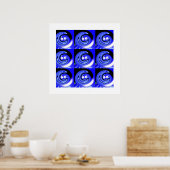 Neun kosmische Wellen Poster (Küche)