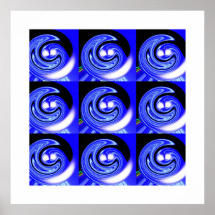 Neun kosmische Wellen Poster