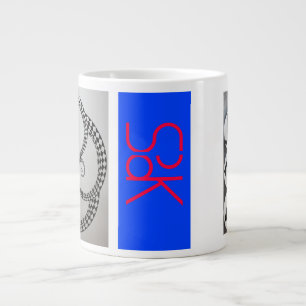 Neun Kreise und fünf Spiralen Jumbo-Tasse