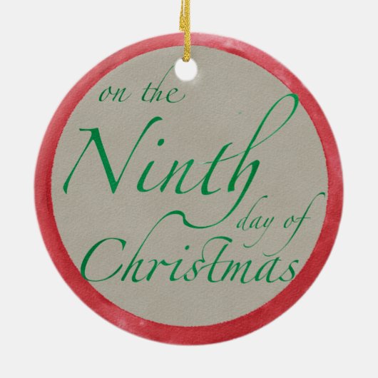 Neun Ladys tanzen Weihnachtsschmuck (Hinten)