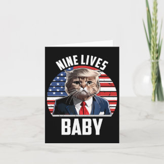 Neun Leben Byby Funny Trump 2025 Karte