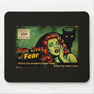 Neun Leben der Angst – Ausgabe Nr. 1 Retro-Horror Mousepad