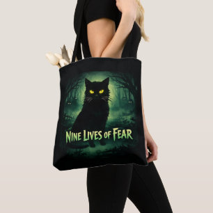 Neun Leben der Angst – Black Cat-Tragetasche Tasche