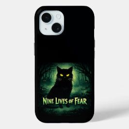 Neun Leben der Angst – Schwarze Katze Case-Mate iPhone Hülle