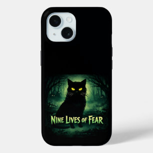 Neun Leben der Angst – Schwarze Katze Case-Mate iPhone Hülle
