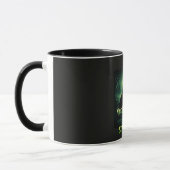 Neun Leben der Angst – Schwarze Katze Tasse (Links)