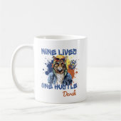 Neun leben eine Hip Hop Cat Kaffeetasse (Links)