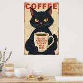 Neun Leben erfordern neun Jungen Poster (Küche)