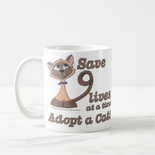 Neun Leben Kaffeetasse