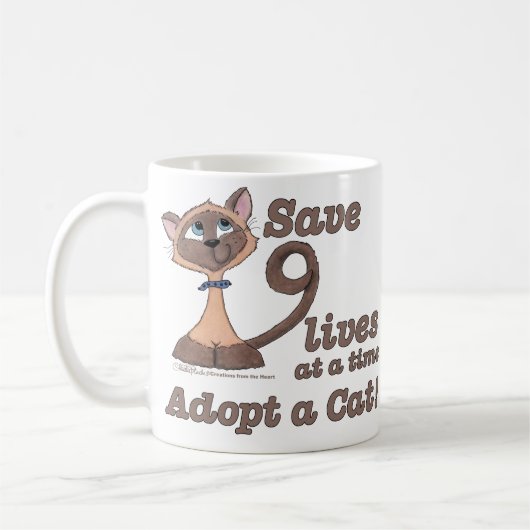 Neun Leben Kaffeetasse (Links)