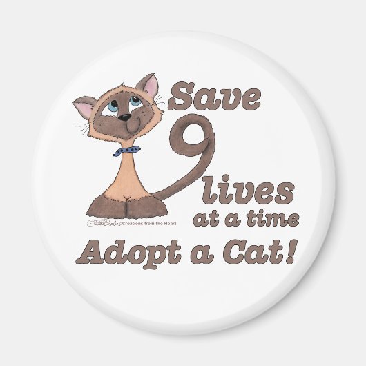 Neun Leben Magnet (Vorne)