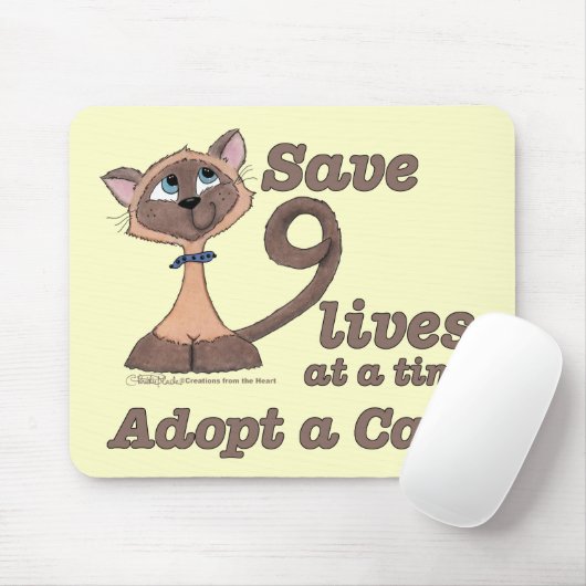 Neun Leben Mousepad (Mit Mouse)