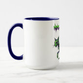 Neun LebendkatzenHalloween Verlassen Tasse (Links)