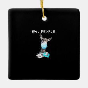Neun Leute, die ich ein Donkey Türkei  Donkey Lov Keramikornament