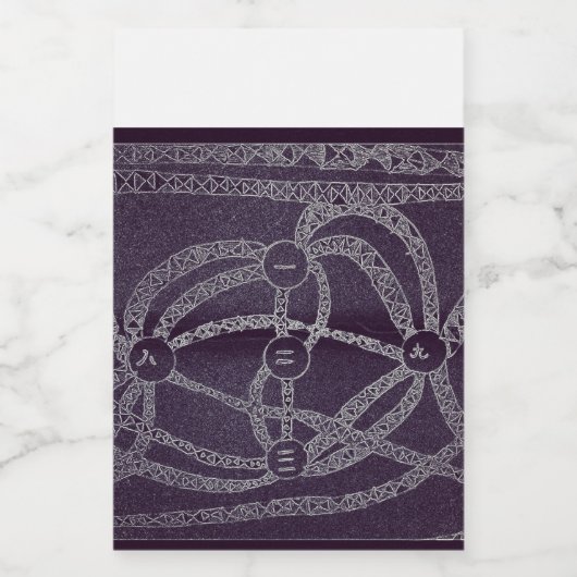 Neun Mond in der dunklen Welt Lebensmitteletikett (Einzelnes Label)