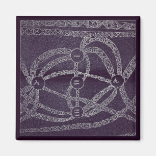 Neun Monde in der dunklen Welt Magnet