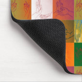 Neun Mudras Mousepad (Ecke)