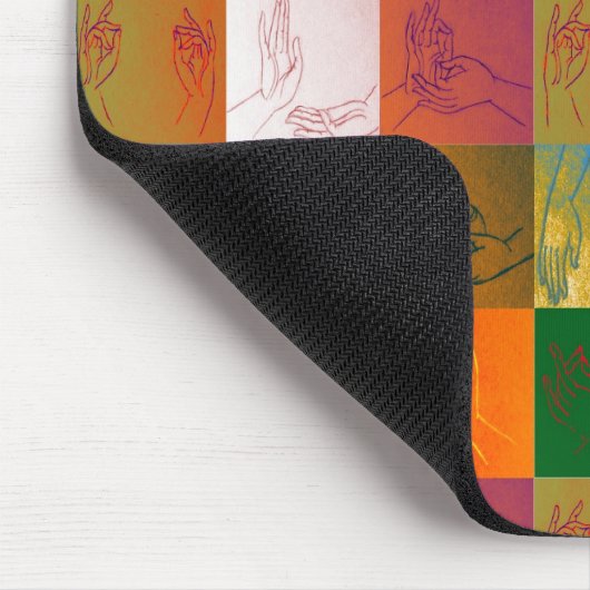 Neun Mudras Mousepad (Ecke)