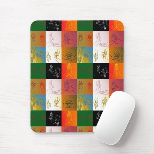 Neun Mudras Mousepad (Mit Mouse)