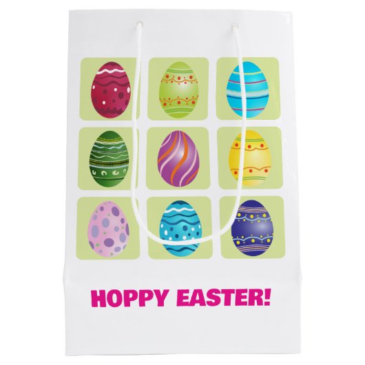 Neun Ostereier Mittlere Geschenktüte (Rückseite)