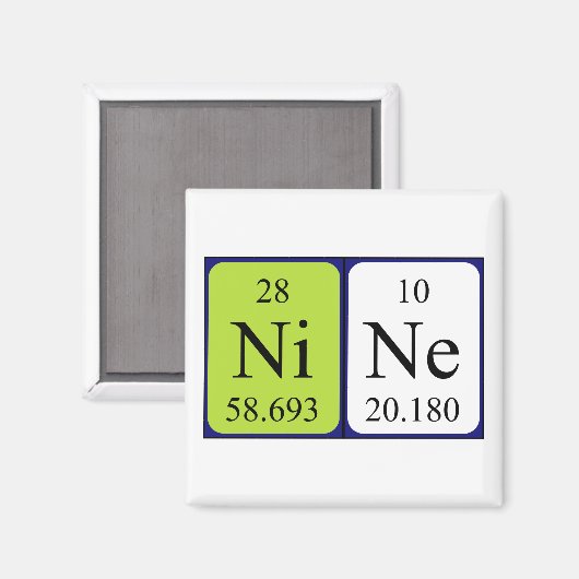 Neun Periodenmagnet Magnet (Vorderseite/Rückseite)