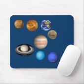 Neun Planeten im Sonnensystem Mousepad (Mit Mouse)