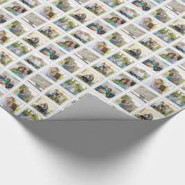 Neun Quadrat Fotos Klassische schwarze Rahmen Inst Geschenkpapier