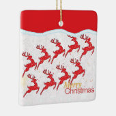 Neun Rentiers Ornaments Keramikornament (Rechts)