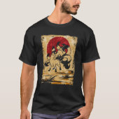 Neun Schwanzfox Japanischer Retro 3 T-Shirt (Vorderseite)