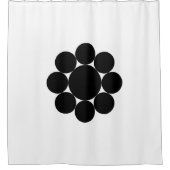 Neun Sterne Duschvorhang (Vorderseite)