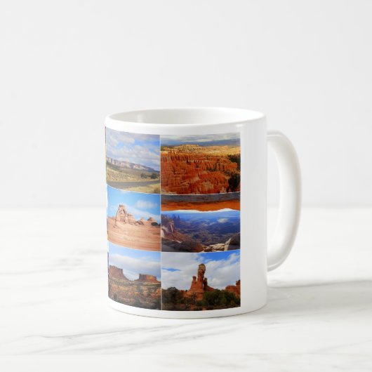 Neun Utah Landschaftsbilder Kaffeetasse (VorderseiteRechts)