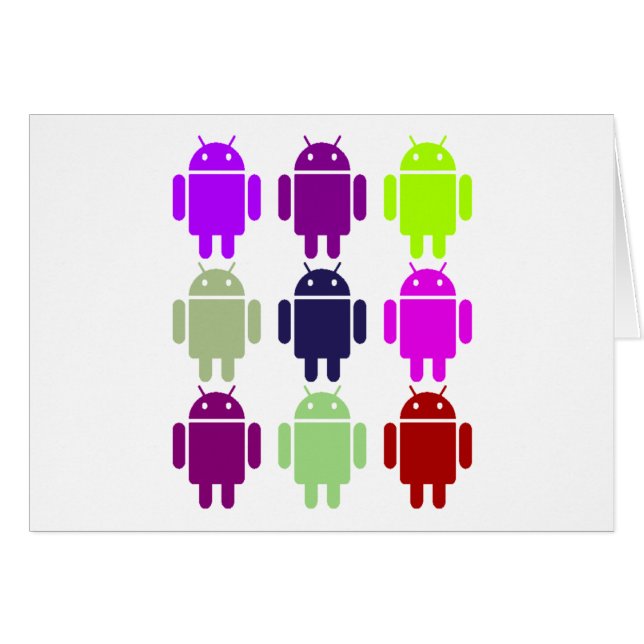 Neun Wanze Droids (androide mehrfache lila Farben) (Vorderseite (Horizontal))