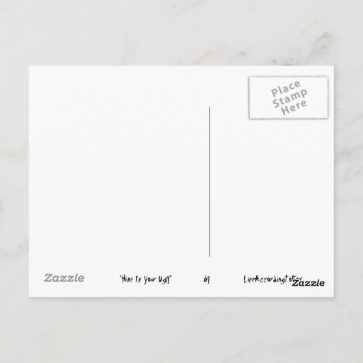 Neun, wenn Ihr Uganda Postkarte (Rückseite)