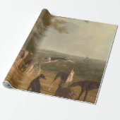 Neun Windhunde in einer Landschaft Jacques Laurent Geschenkpapier (Ungerollt)