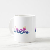 Neun Wort Kaffeetasse (Vorderseite Links)