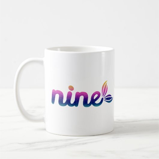Neun Wort Kaffeetasse (Links)