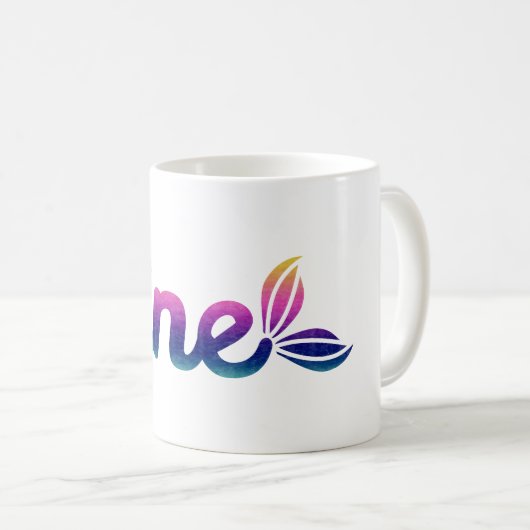 Neun Worte Kaffeetasse (VorderseiteRechts)