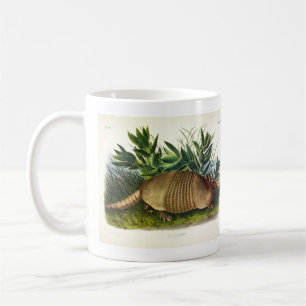 Neunbanded, Armadillo mit langer Nase von Audubon Kaffeetasse